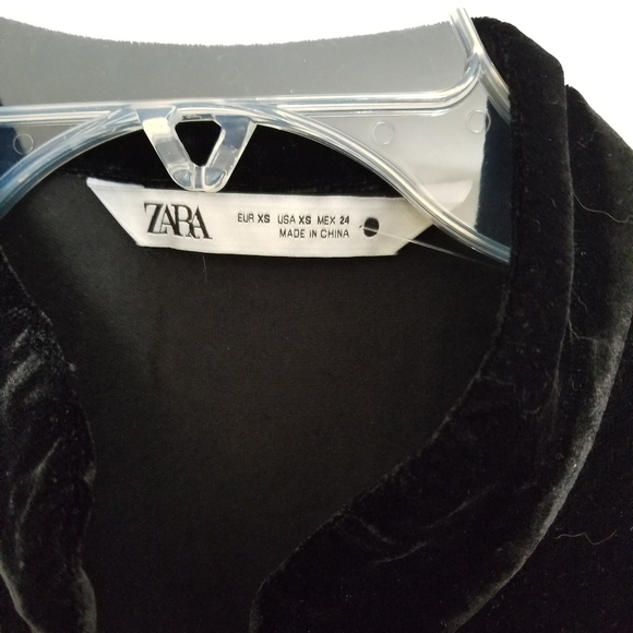 ZARA black velvet dress - Picture 4 of 7